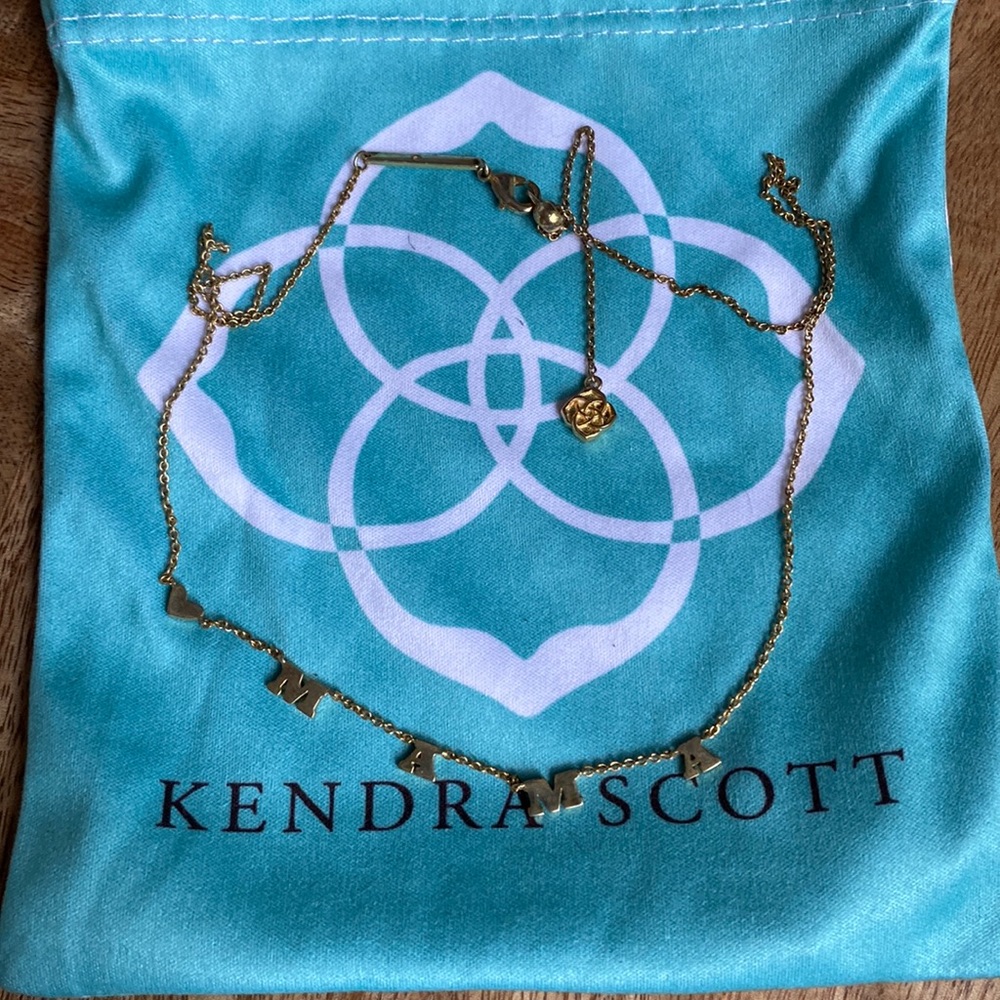 Kendra Scott Gold MAMA Necklace